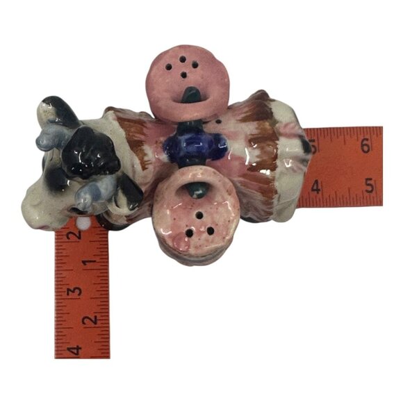 Hand-Painted Ceramic Cow Salt & Pepper Shakers Vintage Collectible 1950s Style - Picture 6 of 11